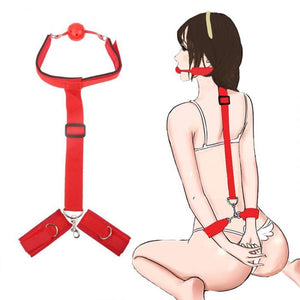 BDSM Bondage Restraint Fetish Slave Handcuffs & Ankle Cuffs
