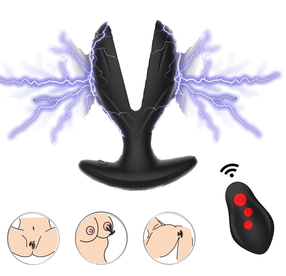 Anal Expander Plug with Electric Shock Pulse