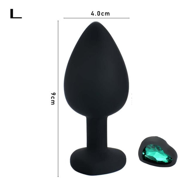 Silicone Heart Anal Plug Sex Toys Prostate Massager Anus Toys For Women