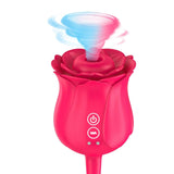 2 In 1 Rose Sucking Vibrator Clitorial Suction Stimulator G Spot Rechargeable