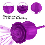 2 In 1 Rose Sucking Vibrator Clitorial Suction Stimulator G Spot Rechargeable