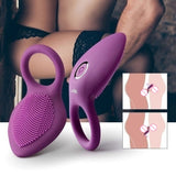 Penis Ring Vibrating Clitoris Stimulator G Spot Sex Toys for Couple