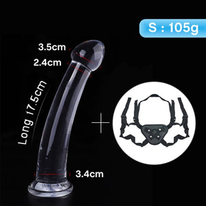 Strap On Dildo Penis For Lesbian Women Masturbators Strapon Harness Anal Plug Butt Realistic Jelly Dildos Adults Sex Toys Shop