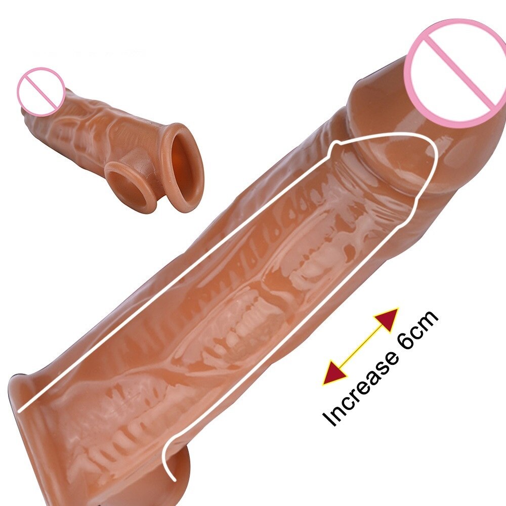 Cover it up....Condom Delay Ejaculation Reusable Penis Sleeve