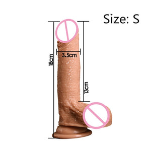 7/8 Inch  Dildo Silicone with Suction Cup